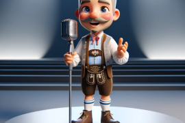 DALL_E_2024-01-10_19.07.47_-_A_3D_rendered_image_of_the_character_Alois_Hubert_Hinter-Zwinger_designed_similarly_to_the_previous_depiction_but_now_standing_on_a_stage_with_a_mic